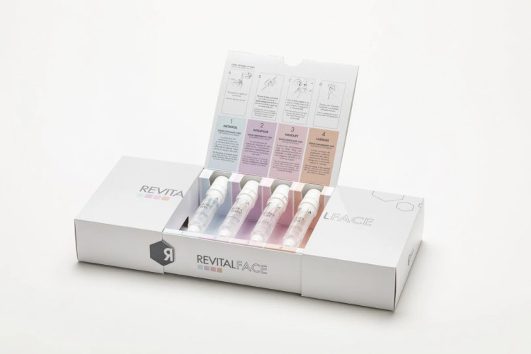 Набор RHEA RevitalFace 4-ступенчатая интеллектуальная система безинъекционной мезотерапии Trattamento longevità intensivo viso e collo