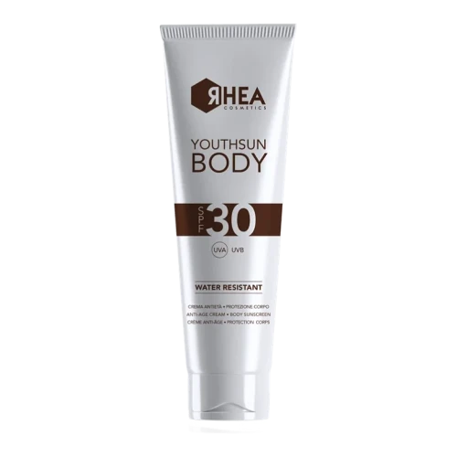 Крем RHEA YouthSun Body SPF30 антивозрастной солнцезащитный для тела Crema antietà protezione corpo