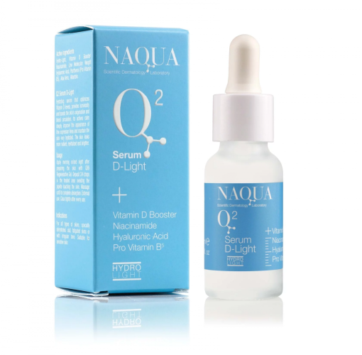 Сыворотка NAQUA SDL Q2 увлажняющая для сияние кожи с вит D Serum D-Light + Vitamin D Booster Niacinamide Hyaluronic AcidPro Vitamin B5